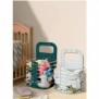 Large Folding Wall Mounted Laundry Toilet Storage Basket, Punch-Free, Plastic