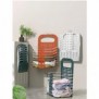 Large Folding Wall Mounted Laundry Toilet Storage Basket, Punch-Free, Plastic