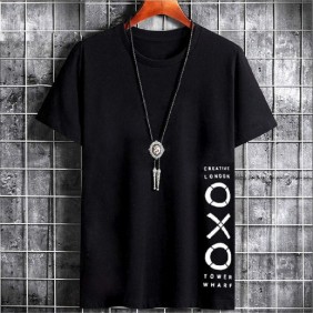 T shirt OXO Noir avec un design modern fit et style unique