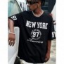 Black New YORK T-shirt with a modern Oversize design and unique style