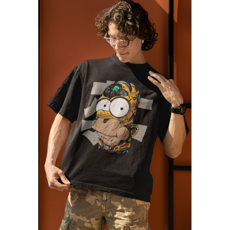 T SHIRT simpson  NOIR AVEC UN DESIGN MODERN FIT ET STYLE UNIQUE