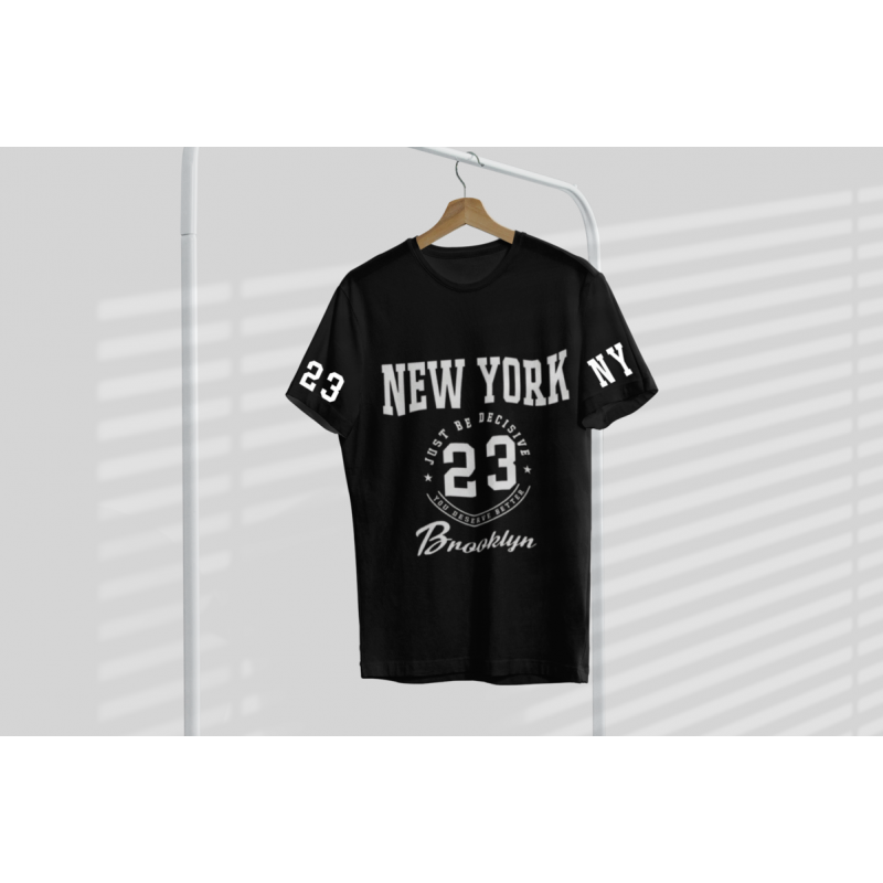 T SHIRT new york NOIR AVEC UN DESIGN MODERN FIT ET STYLE UNIQUE