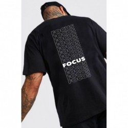 تي شيرت focus  NOIR AVEC UN DESIGN MODERN FIT ET STYLE UNIQUE