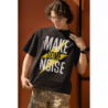 تي شيرت make some noise NOIR AVEC UN DESIGN MODERN FIT ET STYLE UNIQUE