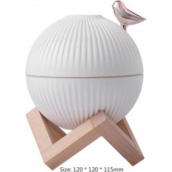 Lampe lune avec humidificateur d'air d'oiseau, diffuseur de parfum de pulvérisation automatique, brumisateur USB, diffuseur