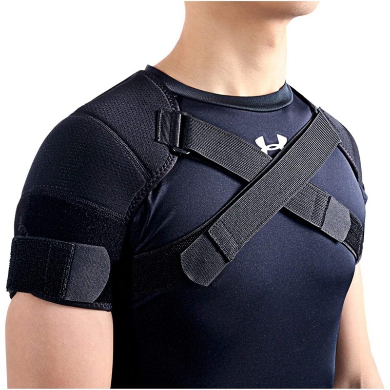 FGDSA 7K-Foam Double Épaule Brace Réglable Sport Épaule Ceinture De Soutien Soulagement De La Douleur Dorsale Double Bandage