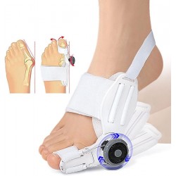 HEIBTENY Appareil d'hallux valgus - Pour orthèse - Séparateur de pouce - Bouton réglable - Séparateur d'orteils pour orthèse -