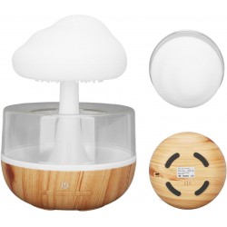 TOPINCN Zen Raining Cloud Veilleuse Aromathérapie Diffuseur D'huiles Essentielles Micro Humidificateur Fontaine de Bureau Chevet