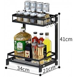 Porte-épices à 3 Niveaux | Organisateur D'épices | Porte-épices | Rangement Cuisine Racks | Support àépices En Métal | Rangement