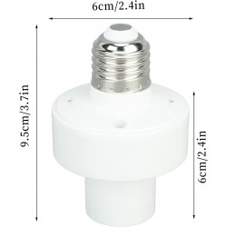 Douille d'Ampoule sans Fil, Télécommande de Remplacement à 360 Degrés Facile à Installer 30 M pour Lampe à Incandescence pour