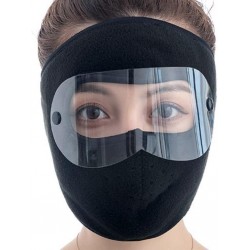 Masque d'hiver coupe-vent en peluche épaisse pour cyclisme, protection contre le froid, cadeau d'hiver chaud pour la famille,