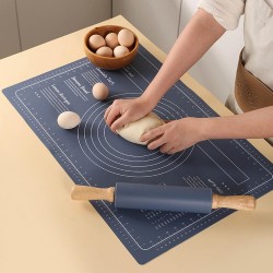 Fulenyi Tapis de pétrissage,Tapis de Cuisson en Silicone | Tapis de Cuisson de pâtisserie en Silicone 24x16 Pouces, Grande pâte