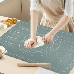 Fulenyi Tapis de pétrissage,Tapis de Cuisson en Silicone | Tapis de Cuisson de pâtisserie en Silicone 24x16 Pouces, Grande pâte