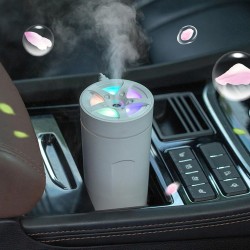 Humidificateur d'air de Voiture, Humidificateur de Purification d'air Automatique Rechargeable par USB de 300 ML, Petit