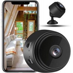 Mini caméra de sécurité magnétique, Mini caméra de sécurité magnétique sans Fil 1080p HD avec Vision Nocturne, utilisable à