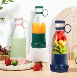 Mixeur Portable, 350ML Mini Mélangeur de Jus Personnel, Blender Smoothie, Mélangeur à Smoothie avec 6 Lames, USB Rechargeable,