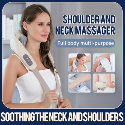 Masseur De Cou Et D'Épaule Avec La Chaleur, Shiatsu Back Shoulder Et Neck Massager, Neck Massager Pour Le Soulagement De La