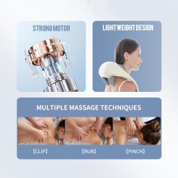 Masseur De Cou Et D'Épaule Avec La Chaleur, Shiatsu Back Shoulder Et Neck Massager, Neck Massager Pour Le Soulagement De La