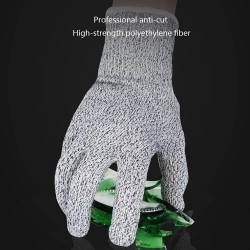 FUFU Moufles Gants Anti-Coupure De Grade 5, Gants Hautes Performances, Gants De Protection De Qualité Alimentaire, Gants