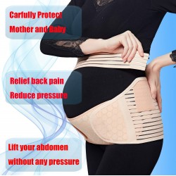 ChongErfei Ceinture de maternité de grossesse, soutien léger du dos et du dos, ceinture abdominale de maternité pour la