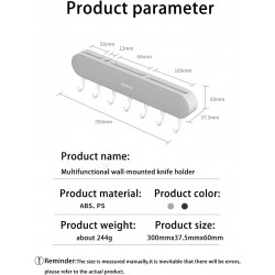 MHTECH Étagères à Couteaux, Étagères De Cuisine, Étagères De Rangement De Cuisine, Diviseurs De Cuisine, Support D'ustensile De