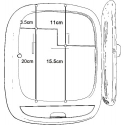 HQW Étagère cosmétique Murale, Armoire de Salle de Bain Suspendue en matériau PP pour cosmétiques et Fournitures d'hygiène,