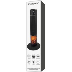 BEPER P203TER001 Chauffage Electrique en Céramique avec Télécommande, Minuterie et Oscillation Automatique - Chauffage D'appoint