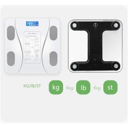 jonam Balance Smart Accurate Body Fat Scale for Fat Measurement Bathroom Digital Body Scale Square Electronic Scale (Color :