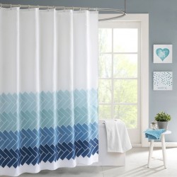 RIDEAU DE BAIN OCÉAN BLEU