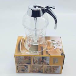 Distributeur de miel en plastique anti-goutte, distributeur de sirop d'érable, pot à miel avec support, beau pot à miel en forme