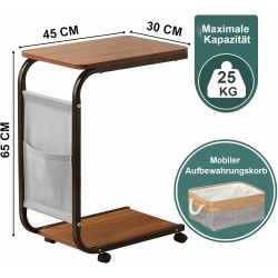 Table d'appoint en Forme de C
