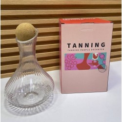 Elegant glass serving...