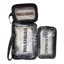 Set of 3 transparent...