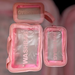 Set of 3 transparent...