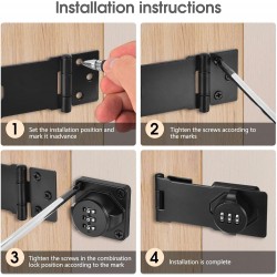 combination lock and hinge...