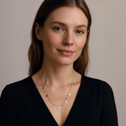 Elegant Necklace with Charms