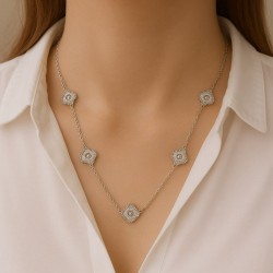 Elegant Silver Geometric...