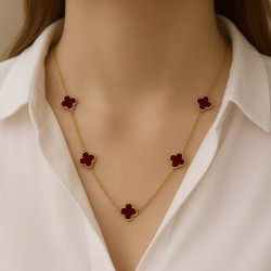 Collier en Or Élégant en...