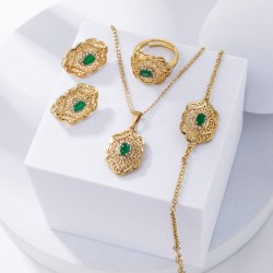 Elegant Gold and Green...
