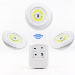 Lumières LED Puck Sans Fil...