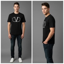 T-shirt Noir Classique avec...