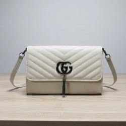 Elegant Quilted Leather...