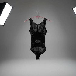 Elegant Black Lace Bodysuit