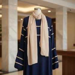 Elegant Navy Striped Dress...
