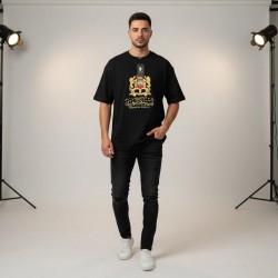 Men's Black Graphic T-Shirt