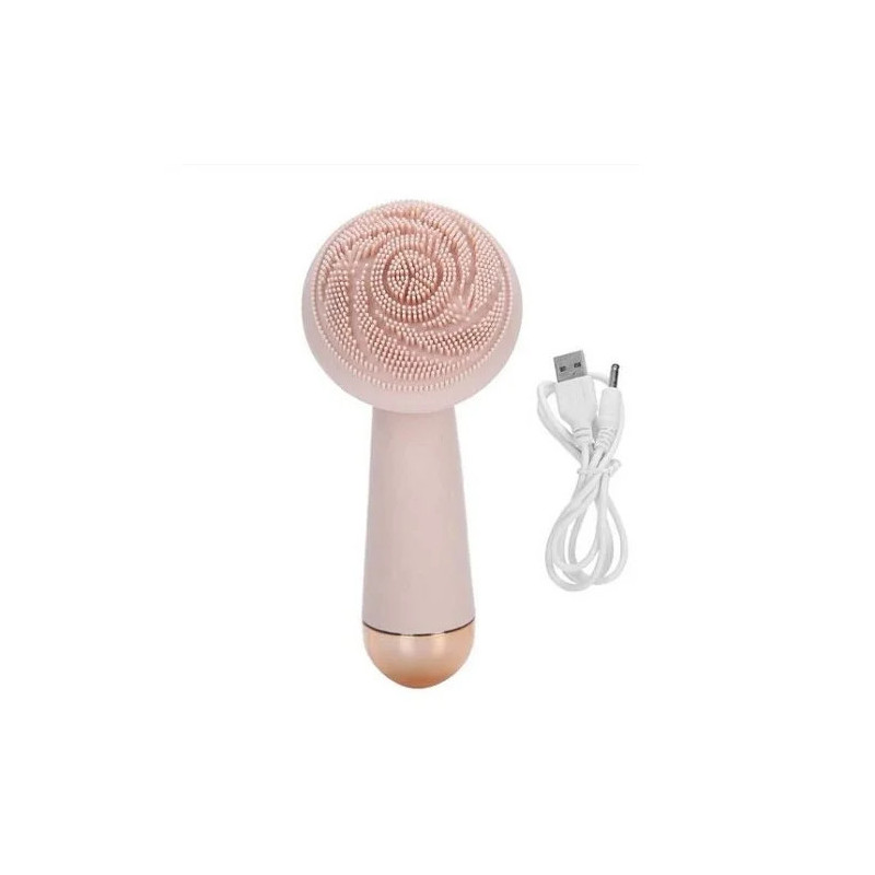 Women Sonic Facial Cleansing Brush Silicone Face Skin Massager