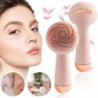 Women Sonic Facial Cleansing Brush Silicone Face Skin Massager