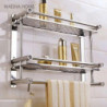 Stainless Steel Bath Towel Holder Wall Hanging Shelf