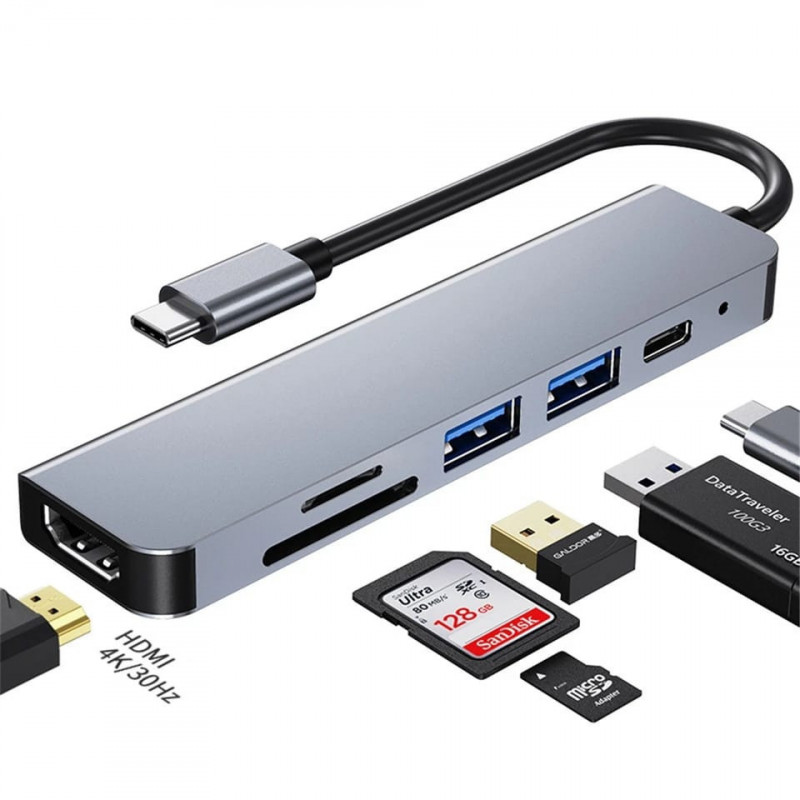 Adaptateur hub USB C pour ordinateur portable