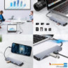 Adaptateur hub USB C pour ordinateur portable